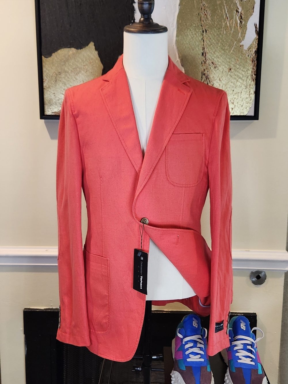 Sebastian Taheri UOMO Men's Blazer – Size 40R – Coral Pink – New With Tags